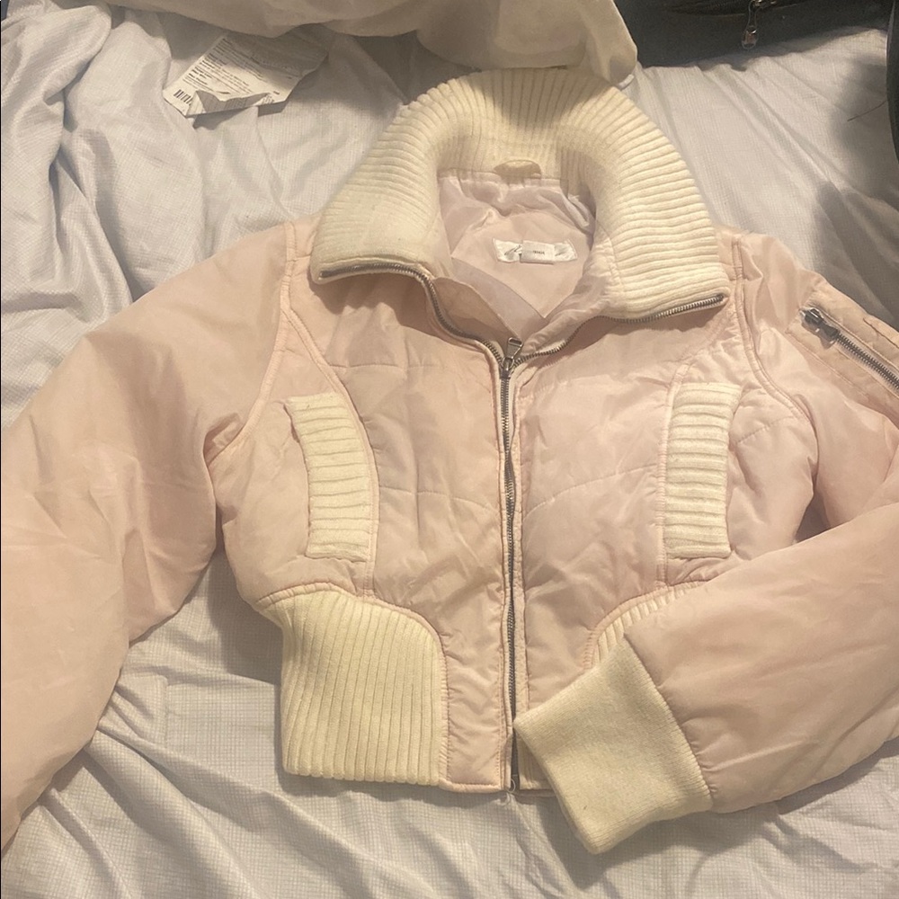 Arizona Jean Company Pink and Cream Jacket